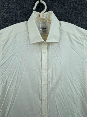 Stenstroms Slimline Cotton Twofold Super 17 Estonia Ivory Long Sleeve Shirt Men